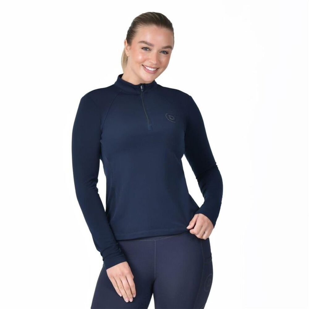 Dublin Womens/Ladies Brushed Long-Sleeved Base Layer Top / Navy